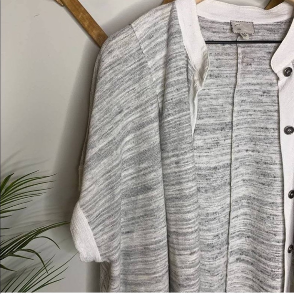 ‼️ REDUCED ‼️ Anthropologie Postage Stamp Draped Cardigan